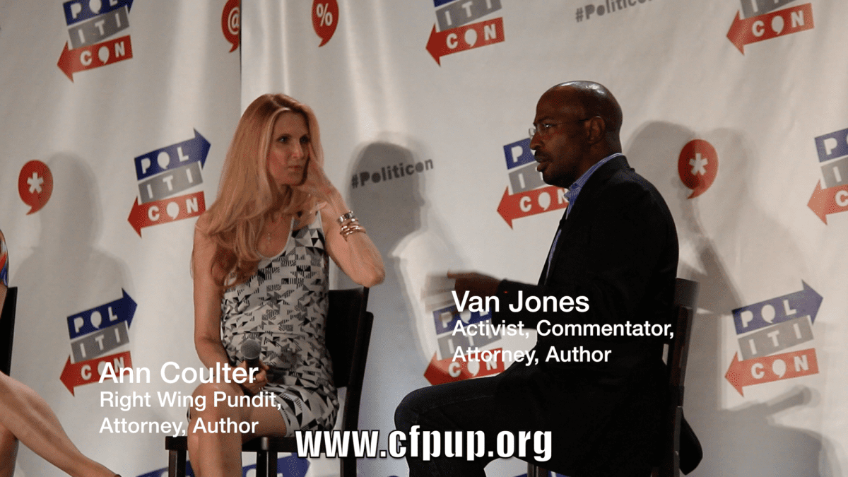 Ann Coulter Vs. Van Jones at Politicon 2016