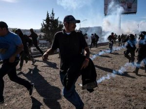 Progressives Vent as Tear Gas Is Used to Stop Migrants at the Border