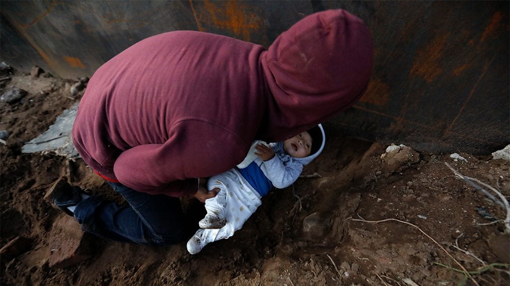 Eight-month-old boy pushed under hole in US-Mexico border wall