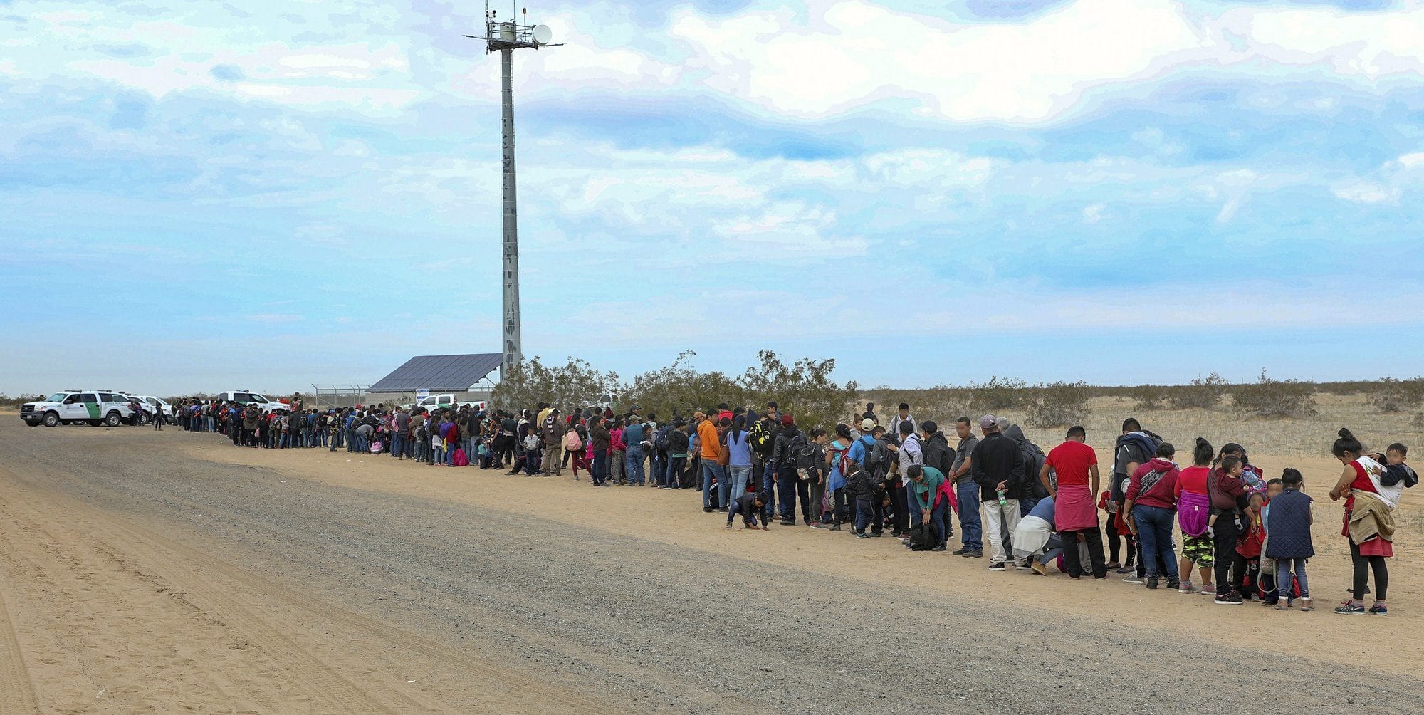 30 unaccompanied children with migrants who tunneled under border wall